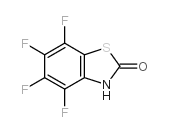 2(3H)-Benzothiazolone,4,5,6,7-tetrafluoro-(9CI) structure