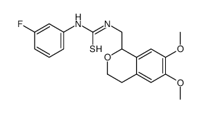 1-[(6,7-dimethoxy-3,4-dihydro-1H-isochromen-1-yl)methyl]-3-(3-fluorophenyl)thiourea Structure