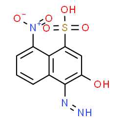 4-Diazenyl-3-hydroxy-8-nitro-1-naphthalenesulfonic acid picture