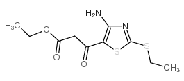 ETHYL 3-(4-AMINO-2-ETHYLTHIOTHIAZOL-5-YL)-3-OXOPROPANOATE Structure