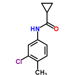 N-(3-Chloro-4-methylphenyl)cyclopropanecarboxamide结构式