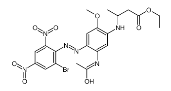 ethyl 3-[[5-(acetylamino)-4-[(2-bromo-4,6-dinitrophenyl)azo]-2-methoxyphenyl]amino]butyrate结构式