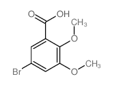 Benzoic acid,5-bromo-2,3-dimethoxy- structure