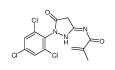 N-[4,5-dihydro-5-oxo-1-(2,4,6-trichlorophenyl)-1H-pyrazol-3-yl]methacrylamide Structure