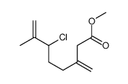 methyl 6-chloro-7-methyl-3-methylideneoct-7-enoate结构式