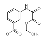 Acetic acid,2-[(3-nitrophenyl)amino]-2-oxo-, ethyl ester结构式