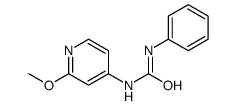 Urea, N-(2-Methoxy-4-pyridinyl)-N'-phenyl- Structure