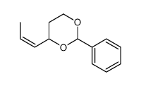 2-phenyl-4-prop-1-enyl-1,3-dioxane Structure