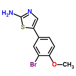 5-(3-BROMO-4-METHOXYPHENYL)THIAZOL-2-YLAMINE Structure