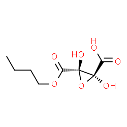 2,3-Oxiranedicarboxylic acid, 2,3-dihydroxy-, monobutyl ester, trans- (9CI)结构式