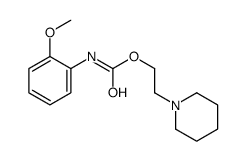 (2-Methoxyphenyl)carbamic acid 2-piperidinoethyl ester结构式