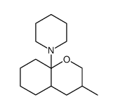 1-(3-methyloctahydro-8aH-chromen-8a-yl)piperidine结构式