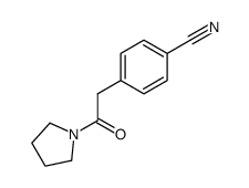 4-(2-OXO-2-(PYRROLIDIN-1-YL)ETHYL)BENZONITRILE结构式