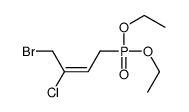1-bromo-2-chloro-4-diethoxyphosphorylbut-2-ene Structure