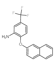 2-(2-NAPHTHYLOXY)-5-(TRIFLUOROMETHYL)PHENYLAMINE结构式