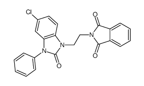 2-[2-(5-chloro-2-oxo-3-phenylbenzimidazol-1-yl)ethyl]isoindole-1,3-dione Structure