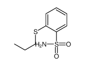 o-(propylthio)benzenesulphonamide structure
