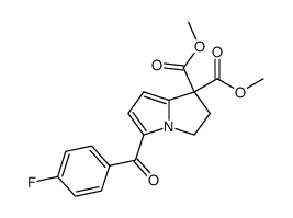 dimethyl 5-(4-fluorobenzoyl)-1,2-dihydro-3H-pyrrolo[1,2-a]pyrrole-1,1-dicarboxylate Structure