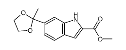 dioxolanne de l'acetyl-6 indolecarboxylate-2 de methyle Structure