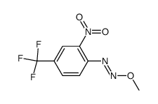 (E)-1-methoxy-2-(2-nitro-4-(trifluoromethyl)phenyl)diazene结构式
