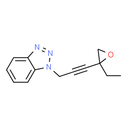 1H-Benzotriazole,1-[3-(2-ethyloxiranyl)-2-propynyl]-(9CI) Structure