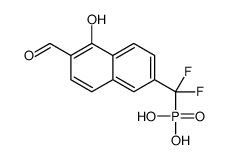 [difluoro-(6-formyl-5-hydroxynaphthalen-2-yl)methyl]phosphonic acid结构式