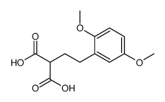2-[2-(2,5-dimethoxyphenyl)ethyl]propanedioic acid Structure