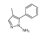 4-methyl-5-phenylpyrazol-1-amine Structure