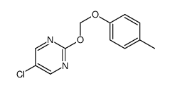 5-chloro-2-[(4-methylphenoxy)methoxy]pyrimidine Structure