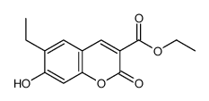 ethyl 6-ethyl-7-hydroxy-2-oxochromene-3-carboxylate结构式