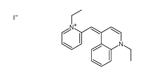 1-ethyl-4-[(1-ethyl-2(1H)-pyridylidene)methyl]quinolinium iodide structure