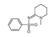 N-(1-methylpiperidin-2-ylidene)benzenesulfonamide结构式