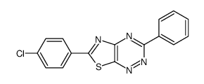 6-(4-chlorophenyl)-3-phenyl-[1,3]thiazolo[4,5-e][1,2,4]triazine结构式