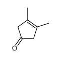 3,4-dimethylcyclopent-3-en-1-one结构式