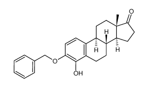 3-benzyloxy-4-hydroxy-1,3,5(10)-estratrien-17-one结构式