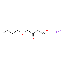 butyl 2,4-dioxovalerate, monosodium salt结构式