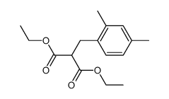 (2,4-dimethyl-benzyl)-malonic acid diethyl ester结构式