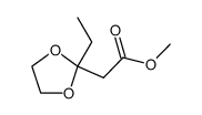 dioxolanne de l'oxo-3 pentanoate de methyle Structure