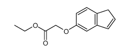 inden-5-yloxy-acetic acid ethyl ester Structure