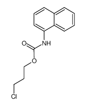 [1]naphthyl-carbamic acid-(3-chloro-propyl ester)结构式