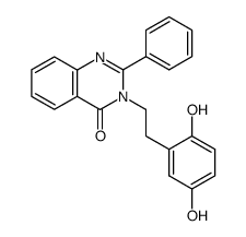 3-(2,5-dihydroxyphenethyl)-2-phenylquinazolin-4(3H)-one Structure