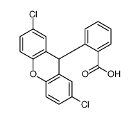 2-(2,7-dichloro-9H-xanthen-9-yl)benzoic acid结构式