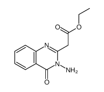 3-Amino-2-carboethoxymethylquinazolin-4(3H)-one Structure