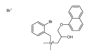 (2-bromophenyl)methyl-(2-hydroxy-3-naphthalen-1-yloxypropyl)-dimethylazanium,bromide Structure