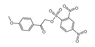 2-(4-methoxyphenyl)-2-oxoethyl 2,4-dinitrobenzenesulfonate结构式