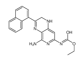 ethyl N-(5-amino-3-naphthalen-1-yl-1,2-dihydropyrido[3,4-b]pyrazin-7-yl)carbamate Structure