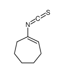 1-isothiocyanatocycloheptene结构式