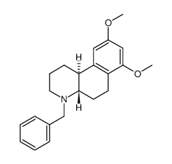 trans-7,9-dimethoxy-4-benzyl-1,2,3,4,4a,5,6,10b-octahydrobenzoquinoline Structure