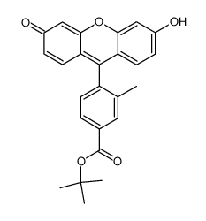 tert-butyl 4-(6-hydroxy-3-oxo-3H-xanthen-9-yl)-3-methylbenzoate结构式