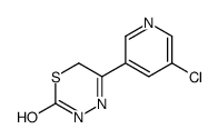5-(5-chloropyridin-3-yl)-3,6-dihydro-1,3,4-thiadiazin-2-one结构式